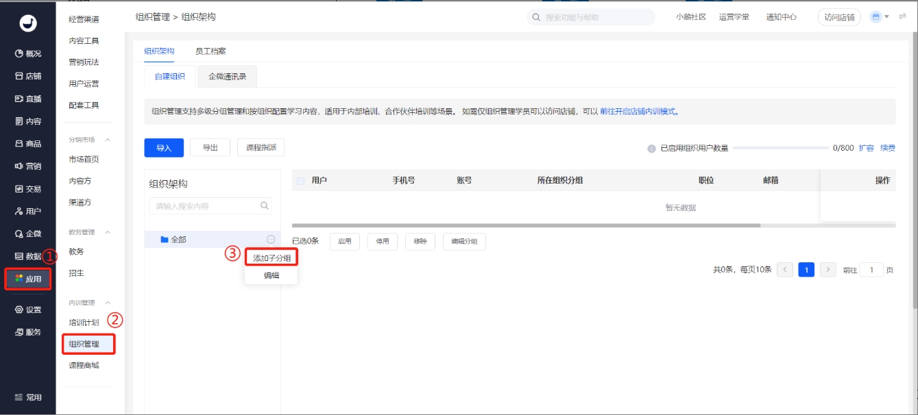 小鹅通组织管理:构建企业级学习生态的智能架构系统